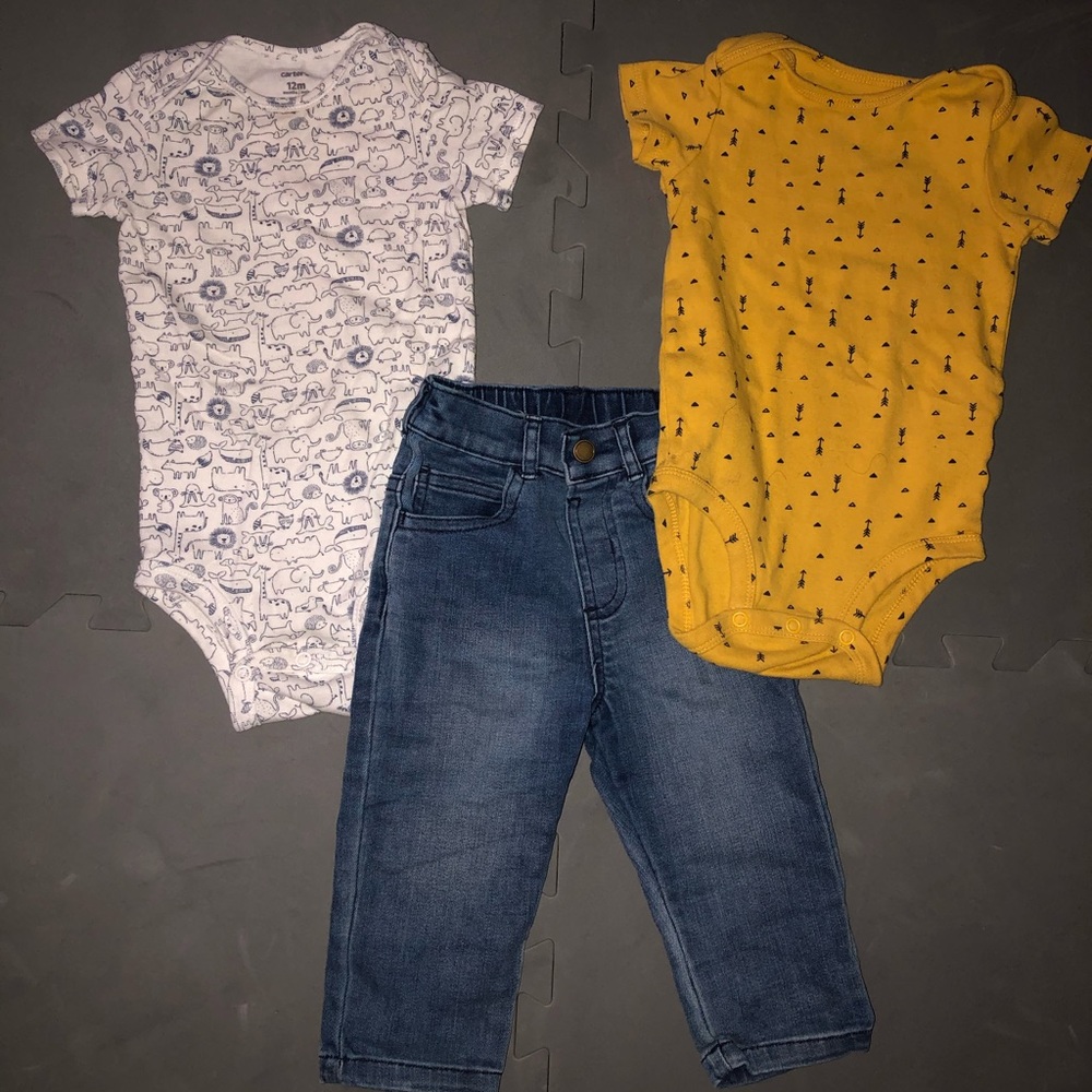 💚Baby Shirts & Jean Outfit